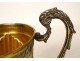 Silver gilt sugar bowl, Italy, Florence, 231g, 20th century