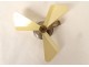 Small pocket fan La Brise silver metal Art Deco 20th century