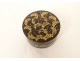 Reliquary paperolle Saints altar round box gilded foliage 19th century