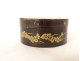 Reliquary paperolle Saints altar round box gilded foliage 19th century