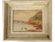 Watercolor François Renouard seascape Bréhat Island Guerzido Brittany 20th century