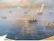 Pair of Neapolitan gouaches, landscapes, bay of Naples, Vesuvius, fishermen, Italy, 19th century