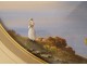 Pair of Neapolitan gouaches, landscapes, bay of Naples, Vesuvius, fishermen, Italy, 19th century