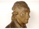 Robespierre bust sculpture after Jean-Antoine Houdon, terracotta, 19th century