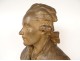 Robespierre bust sculpture after Jean-Antoine Houdon, terracotta, 19th century