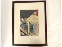 Ukiyo-e print Kunisada Utagawa Toyokuni III Genji-e Japan Oiran 19th century