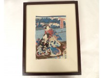 Ukiyo-e print Kunisada Utagawa Toyokuni III Genji-e Japan Oiran 19th century