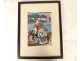 Ukiyo-e print Kunisada Utagawa Toyokuni III Genji-e Japan Oiran 19th century