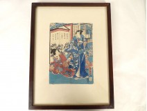 Ukiyo-e print Kunisada Utagawa Toyokuni III Genji-e Japan Oiran 19th century