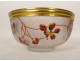 Frosted enamelled crystal cup Legras Victor Saglier flowers Art Nouveau 19th century