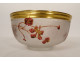 Frosted enamelled crystal cup Legras Victor Saglier flowers Art Nouveau 19th century