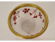 Frosted enamelled crystal cup Legras Victor Saglier flowers Art Nouveau 19th century