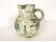 Jacques Blin ceramic carafe pitcher with stylized birds, 1950s, 20th century