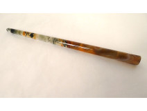 Moss agate pen holder, 19th century office essential