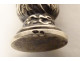 Seal stamp moss agate solid silver boar head 19th century
