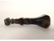 Seal stamp moss agate solid silver boar head 19th century