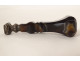 Seal stamp moss agate solid silver boar head 19th century