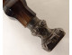 Seal stamp moss agate solid silver boar head 19th century