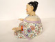 Chinese articulated magot sculpture, Meissen-style porcelain, Ovington Bro&#39;s, 20th century