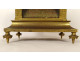 Gothic reliquary shrine, gilded bronze, chapel, rose windows, statues of Saints, 19th century