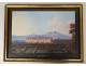 Series 8 Neapolitan gouaches landscapes eruption Vesuvius Fusaro Naples 19th century