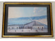Series 8 Neapolitan gouaches landscapes eruption Vesuvius Fusaro Naples 19th century