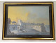 Series 8 Neapolitan gouaches landscapes eruption Vesuvius Fusaro Naples 19th century