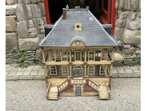 Large bird cage aviary zinc metal painted house manor castle 19th century