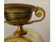 Empire clock gilded bronze winged griffins fountain mascaron fauna cup 19th century