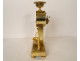 Empire clock gilded bronze winged griffins fountain mascaron fauna cup 19th century