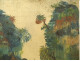 HSC painting Eugène Malonga view of African village Congo landscape Africa 20th century