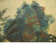 HSC painting Eugène Malonga view of African village Congo landscape Africa 20th century