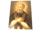 HST tableau portrait religieux Saint François de Sales A. Bazin 1819 XIXè