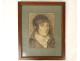 Drawing portrait young man artist writer taste Boilly Ingres 19th century
