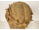 Bust sculpture of Christ crowned with thorns JB. Clésinger terracotta 61cm 19th century