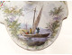Marseille earthenware spice box Antoine Clérissy boats landscapes 18th century