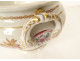 Porcelain soup tureen, Samson Manufacture, Asian bamboo and flower decor, 19th century