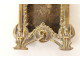 Pair of small miniature brass photo frames with Napoleon sphinxes, 19th century