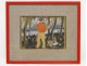 Watercolor Children Farmyard Hens Rooster Foret Yvonne Brudo 20th