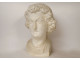 Plaster sculpture head statue Angel Smile Reims Cathedral early 20th century