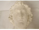 Plaster sculpture head statue Angel Smile Reims Cathedral early 20th century