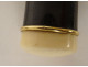Dandy smoking evening cane in blackened wood, 18K solid gold, eagle head, ADP, 19th century
