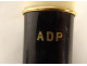 Dandy smoking evening cane in blackened wood, 18K solid gold, eagle head, ADP, 19th century