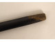 Dandy smoking evening cane in blackened wood, 18K solid gold, eagle head, ADP, 19th century