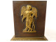 Pair of Empire cassolettes, Medici vases, bronze cherub, Cupid, torch, 19th century