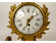 Small clock with gilded bronze gardener watering can column Berthoud Paris 19th