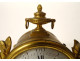 Small clock with gilded bronze gardener watering can column Berthoud Paris 19th