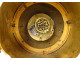 Small clock with gilded bronze gardener watering can column Berthoud Paris 19th