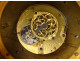 Small clock with gilded bronze gardener watering can column Berthoud Paris 19th