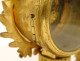 Small clock with gilded bronze gardener watering can column Berthoud Paris 19th